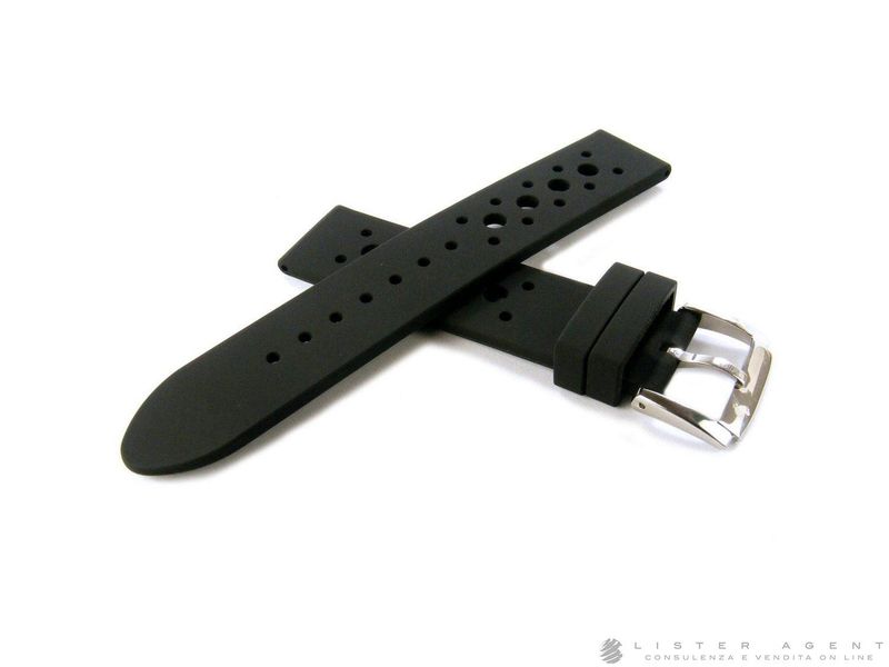DODO CINTURINO IN SILICONE COLOR NERO CON FIBBIA MM 18