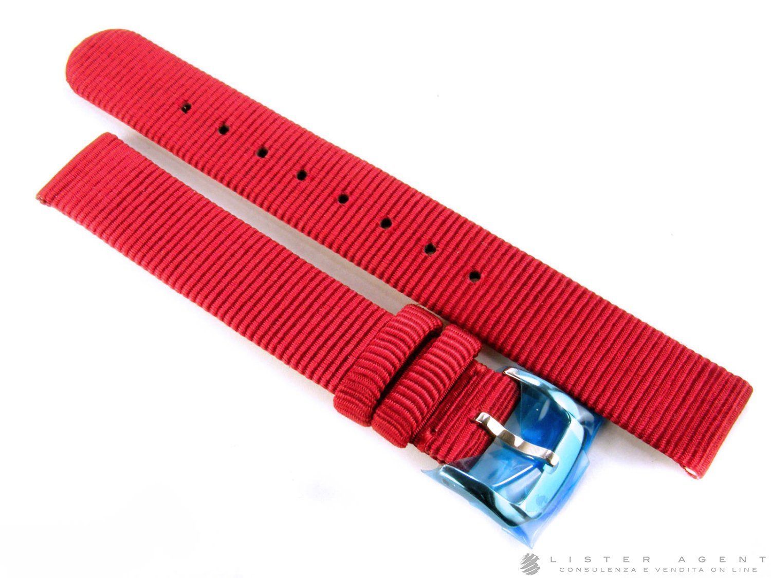 DODO CINTURINO IN TESSUTO COLOR ROSSO CON FIBBIA MM 14