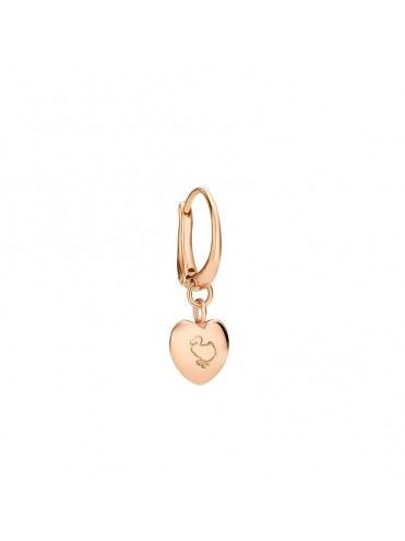 ORECCHINI  CUORE ORO ROSA 9K (IN COPPIA)