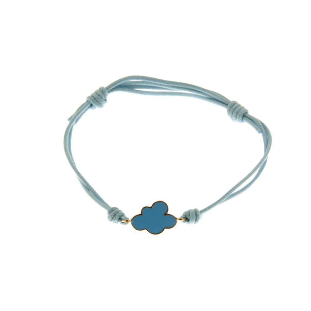 MARCO GERBELLA BRACCIALE CON NUVOLETTA E SMALTO AZZURRO