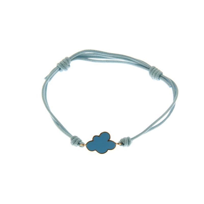 MARCO GERBELLA BRACCIALE CON NUVOLETTA E SMALTO AZZURRO