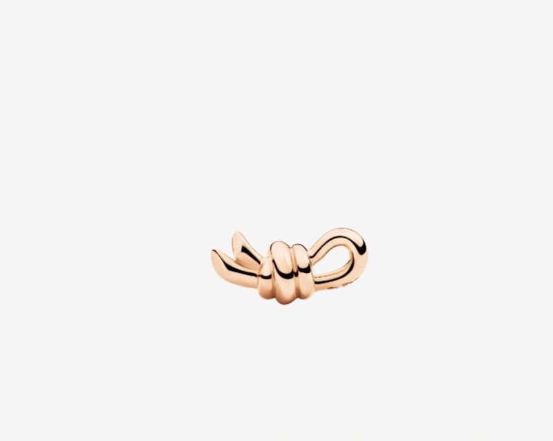 DODO ORECCHINO STUD NODO ORO ROSA