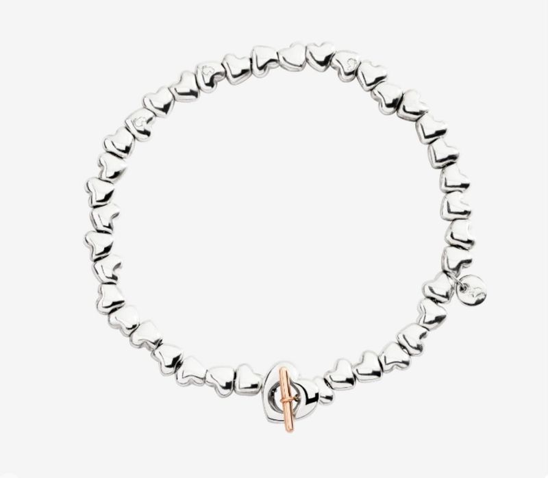 DODO BRACCIALE CUORE ARGENTO