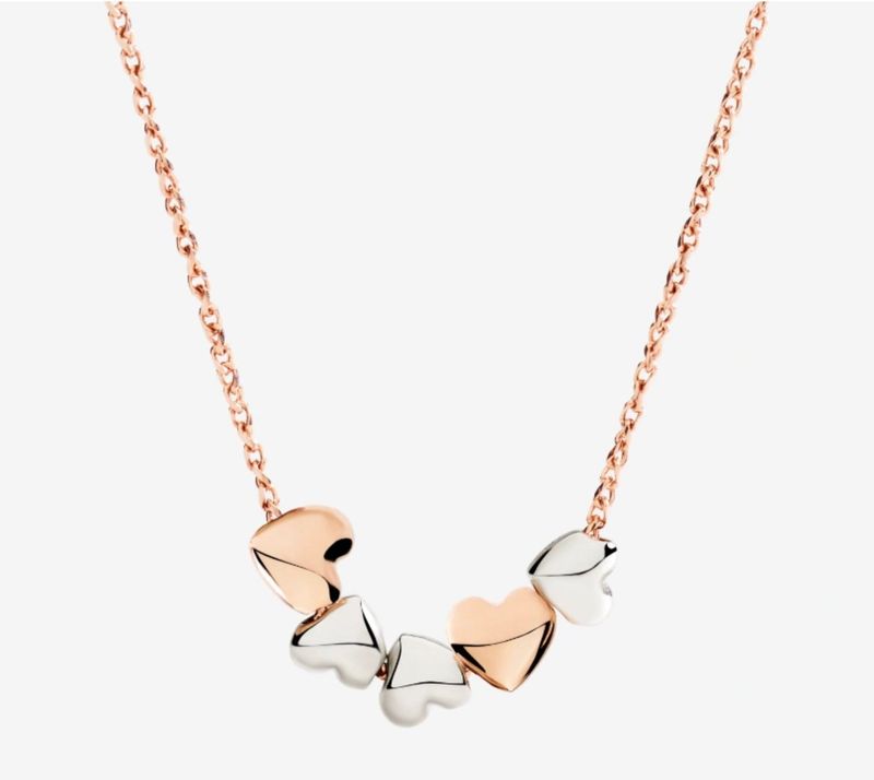 DODO COLLANA CUORE ORO ROSA