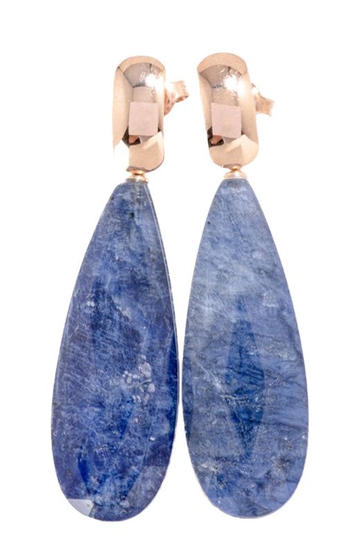 ORECCHINO GOCCIA LUNGA BLU SODALITE MARIA CLAUDIA