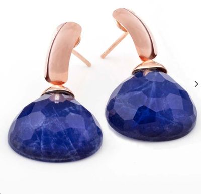 ORECCHINI GOCCIA A CASTAGNA BLU SODALITE MARIA CLAUDIA