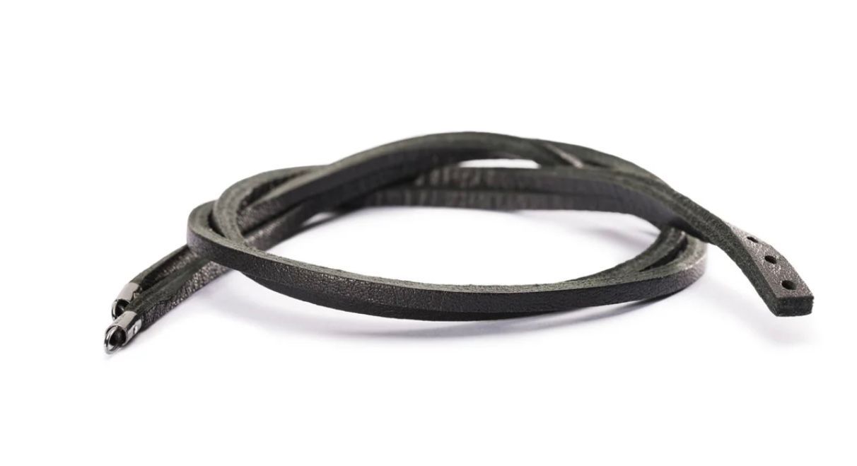 TROLLBEADS BRACCIALE CUOIO NERO