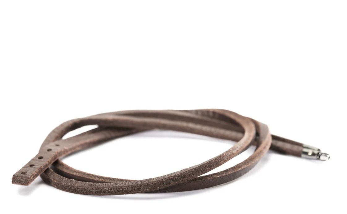 TROLLBEADS BRACCIALE CUOIO MARRONE