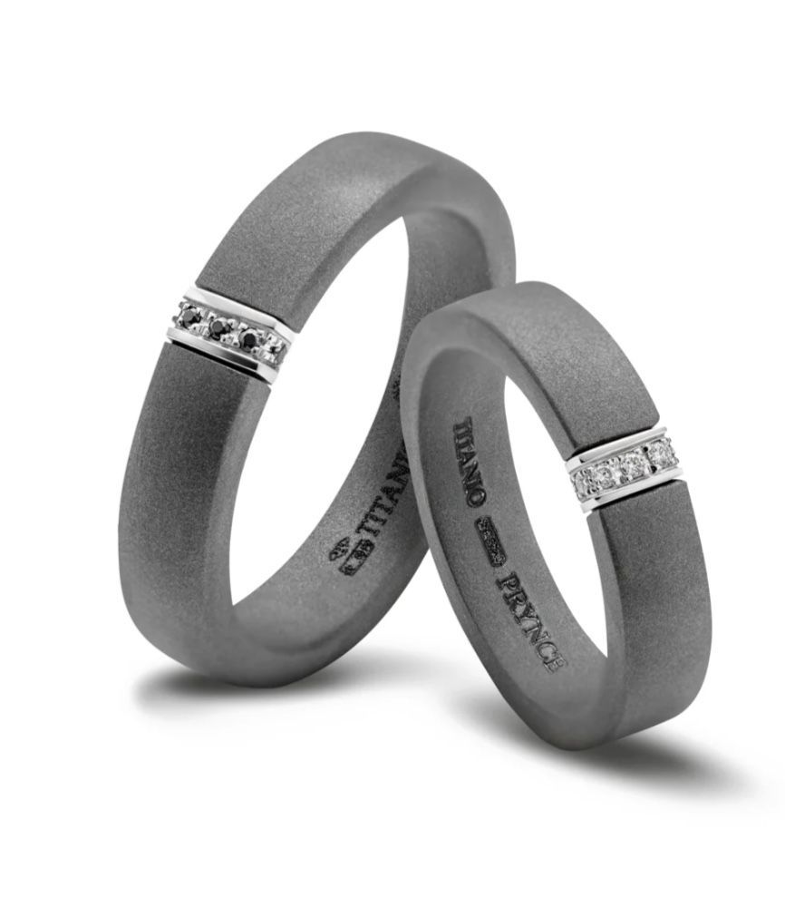 TIGRADE Anelli In Titanio Opaco – Larghezze 4, 6, 8, 10 Mm – Fede Nuziale Uomo E Donna, Ipoallergenico