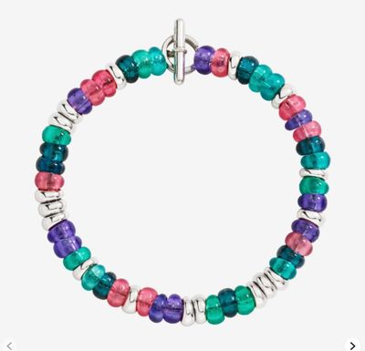 DODO BRACCIALE RONDELLE ARGENTO E PLASTICA RICICLATA