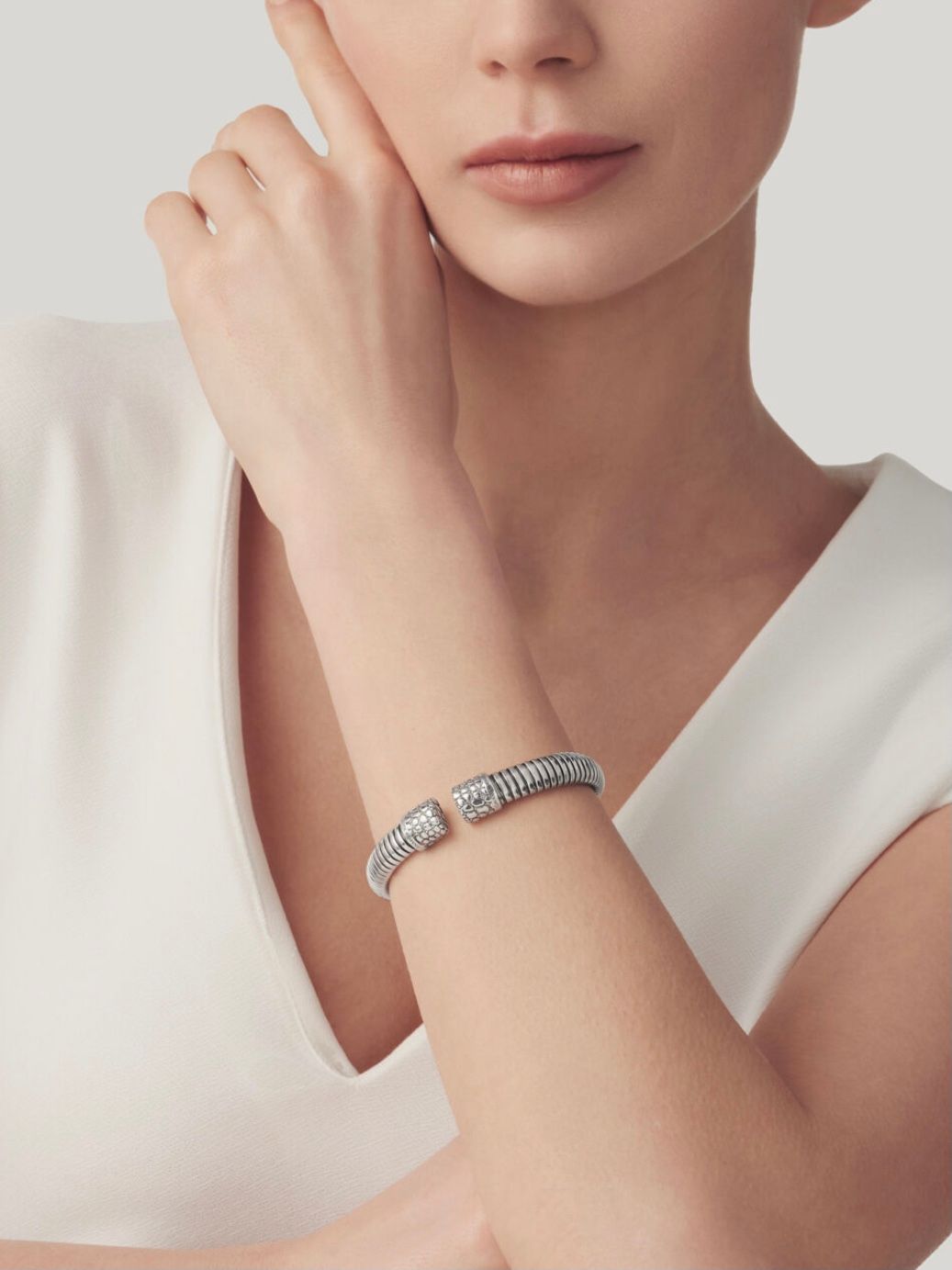 GIOVANNI RASPINI BRACCIALE TUBOGAS CROCO PICCOLO