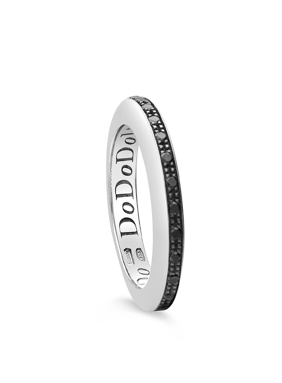 DODO ANELLO DISC DIAMANTI NERI