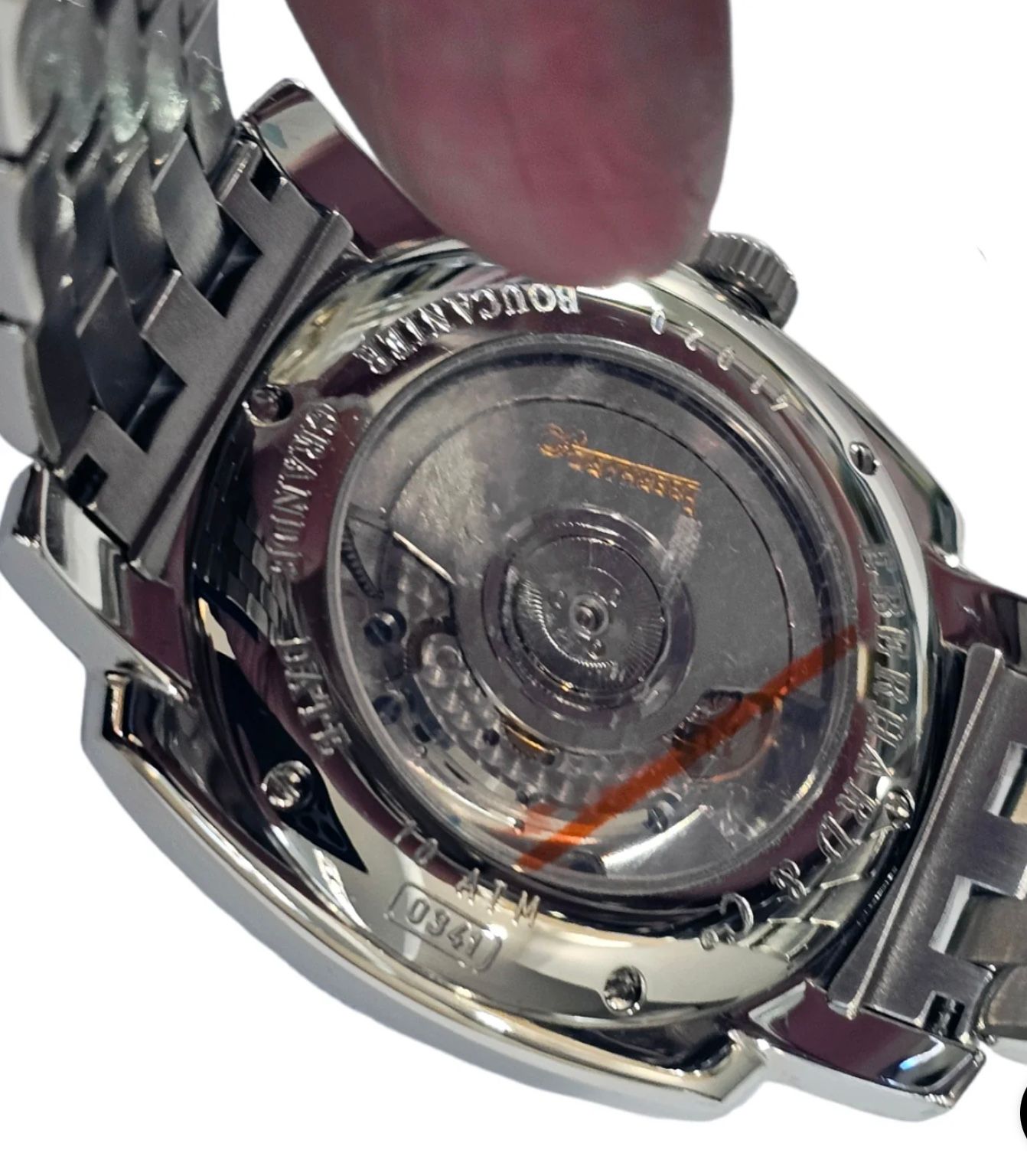 EBERHARD Boucanier Grande Date in acciaio Blu AUT Ref. 41020CA.