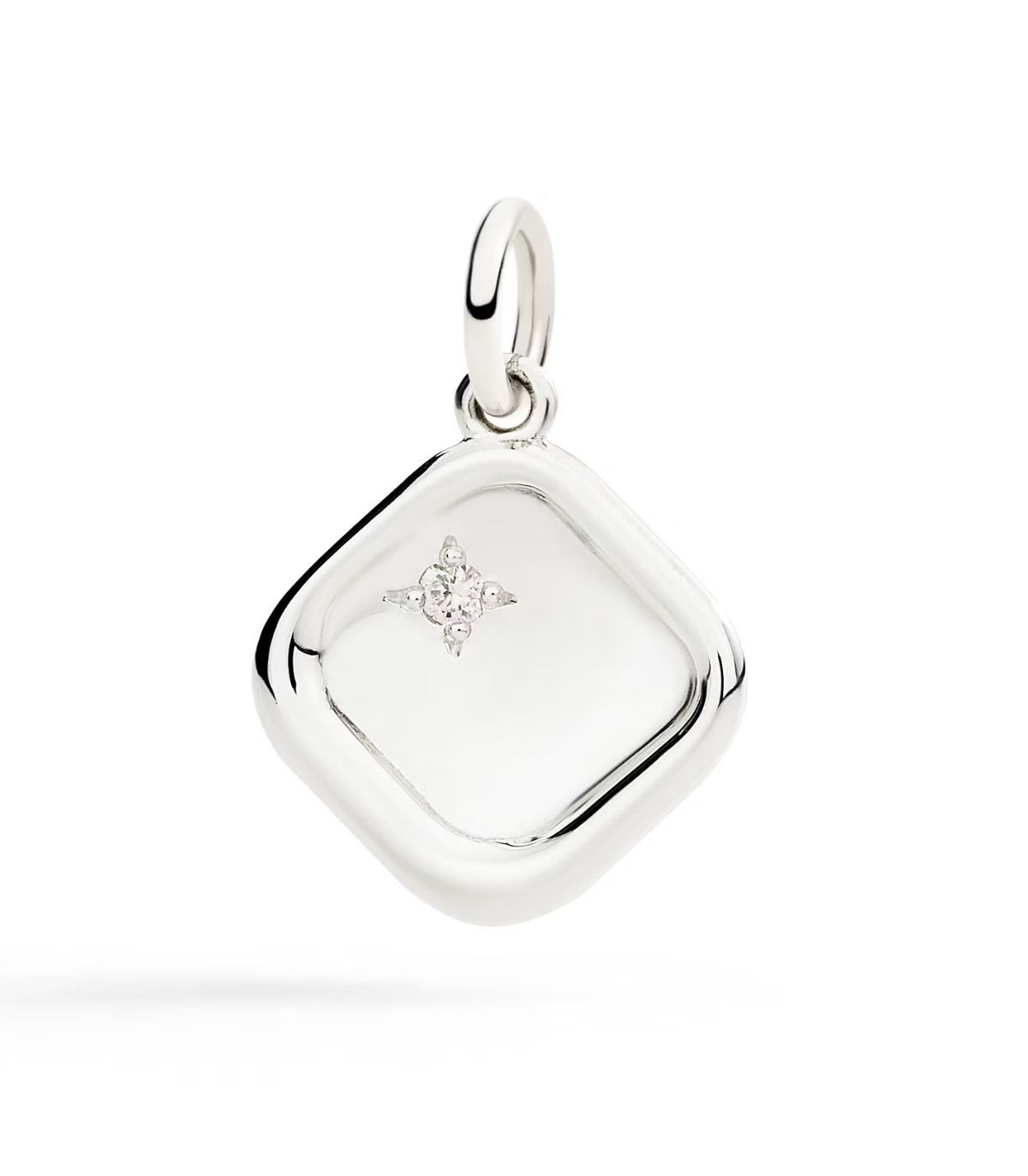 DODO CIONDOLO SIGILLO ARGENTO E DIAMANTE BIANCO