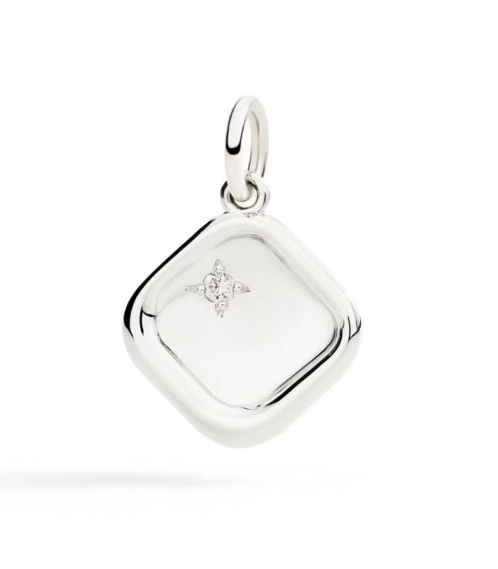 DODO CIONDOLO SIGILLO ARGENTO E DIAMANTE BIANCO