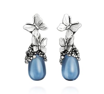 Giovanni Raspini Orecchini  Goccia Farfalle