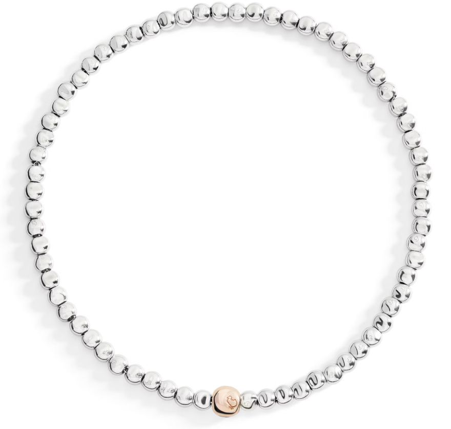 DODO COLLANA PEPITA ARGENTO & ORO ROSA DODO COLLANA PEPITA ARGENTO & ORO ROSA