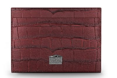 GIOVANNI RASPINI PORTACARTE PELLE CROCO BORGOGNA GIOVANNI RASPINI PORTACARTE PELLE CROCO BORGOGNA