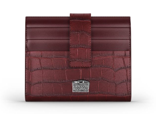 GIOVANNI RASPINI PORTAFOGLIO PELLE CROCO BORGOGNA GIOVANNI RASPINI PORTAFOGLIO PELLE CROCO BORGOGNA