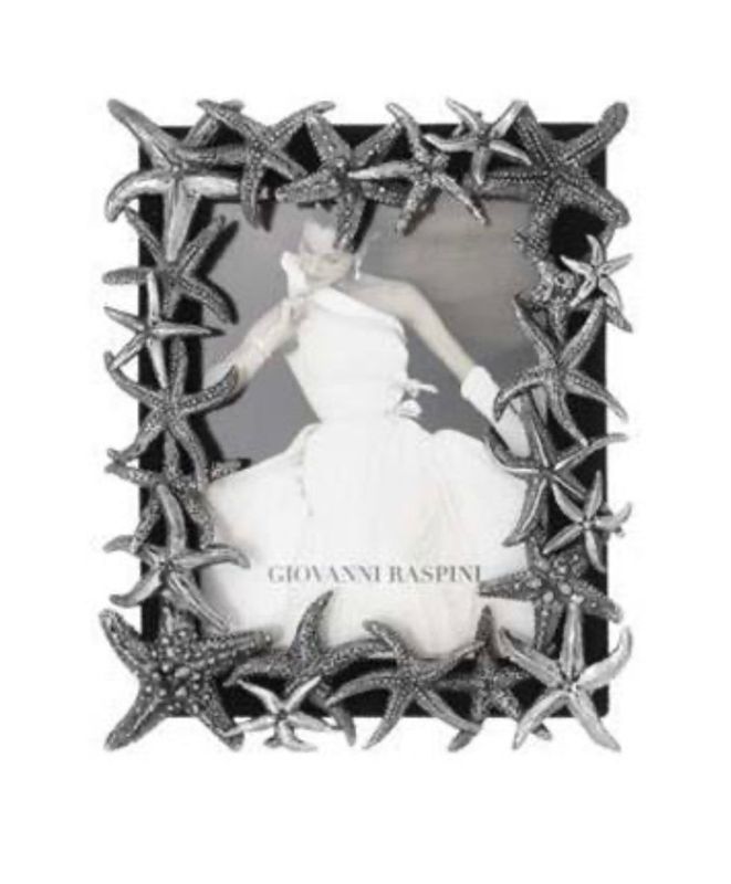 GIOVANNI RASPINI CORNICE BRONZO BIANCO STELLE MARINE