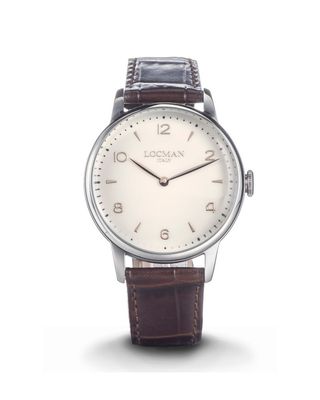 LOCMAN OROLOGIO 1960 CINTURINO I PELLE MARRONE