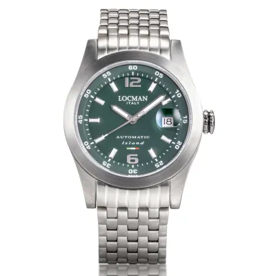 LOCMAN OROLOGIO ISLAND VERDE ACCIAIO