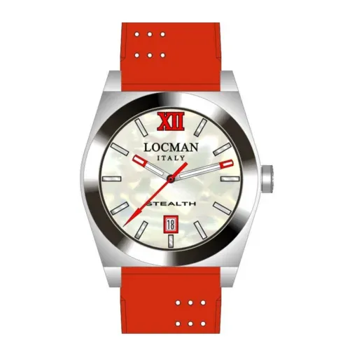 LOCMAN OROLOGIO SEALTH MEDIUM ROSSO
