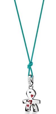 LE BEBE' CIONDOLO BIMBO ORO BIANCO E SMALTO LE BEBE' CIONDOLO BIMBO ORO BIANCO E SMALTO