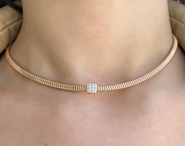 CRIVELLI GIROCOLLO TUBO GAS ORO ROSA CRIVELLI GIROCOLLO TUBO GAS ORO ROSA