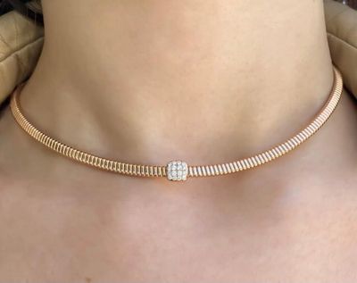 CRIVELLI GIROCOLLO TUBO GAS ORO ROSA CRIVELLI GIROCOLLO TUBO GAS ORO ROSA