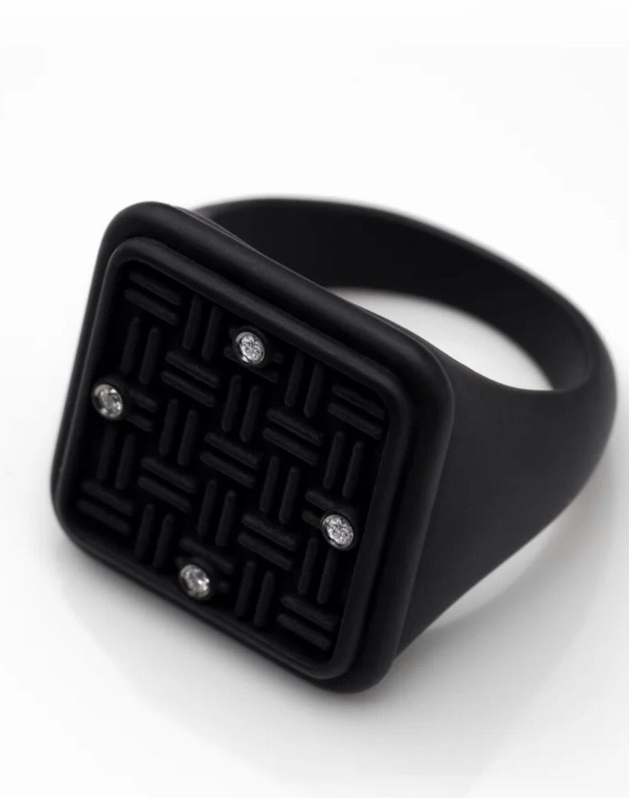 POLELLO ANELLO TITANIO SQUARE PRYNCE ORIGINAL LAB