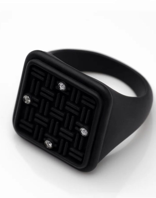 POLELLO ANELLO TITANIO SQUARE PRYNCE ORIGINAL LAB