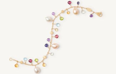MARCO BICEGO - BRACCIALE PARADISE CON PERLE E GEMME MULTICOLORE MARCO BICEGO - BRACCIALE PARADISE CON PERLE E GEMME MULTICOLORE
