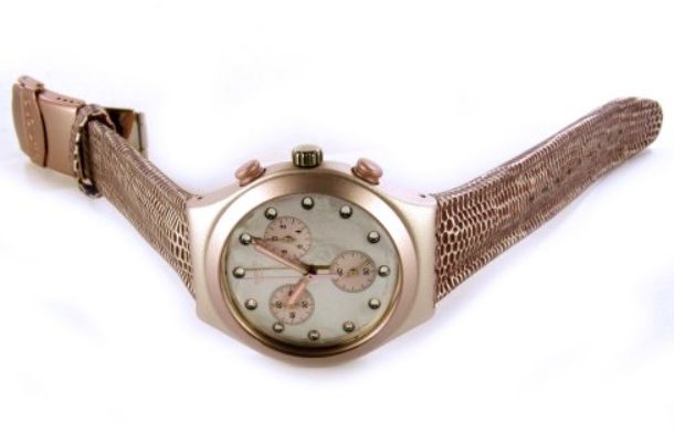 SWATCH IRONY CHRONO LADY SNAKE IN ALLUMINIO REF. YCP1000. NUOVO!