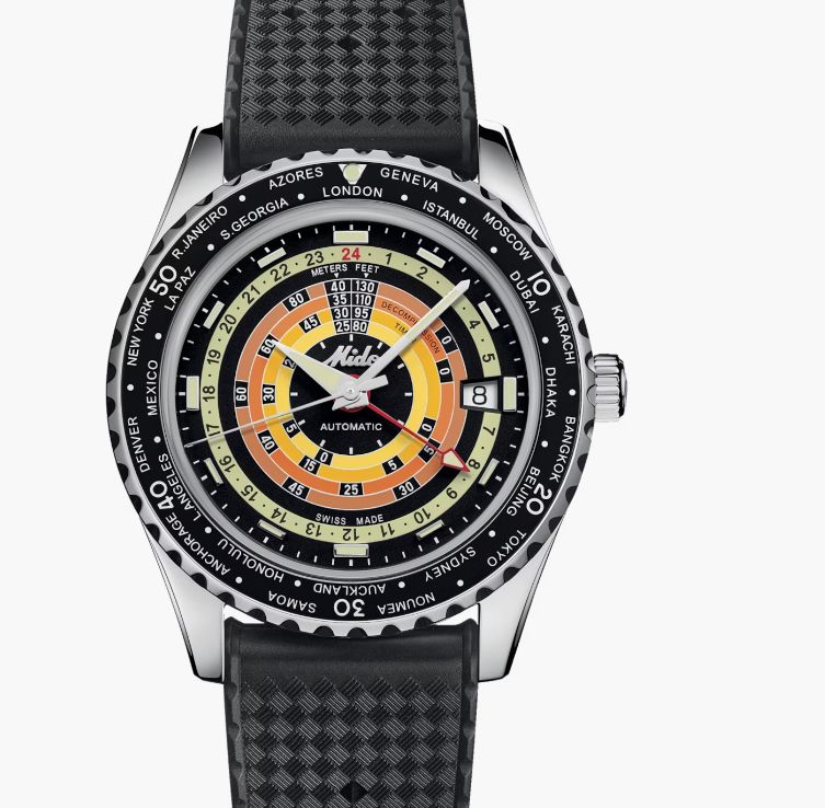 MIDO - OCEAN STAR DECOMPRESSION WORLDTIMER  (EDIZIONE SPECIALE - 1 CINT. EXTRA)