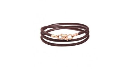 DODO BRACCIALE NODO PELLE MARRONE DODO BRACCIALE NODO PELLE MARRONE
