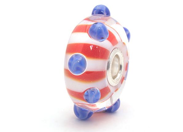 Trollbeads World Tour USA Star Spangled Bead