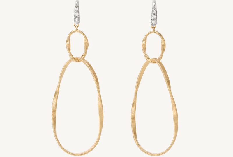 MARCO BICEGO - ORECCHINI DOPPIO CON AMO DI DIAMANTI