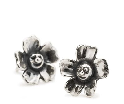 Trollbeads orecchini fiori sorridenti