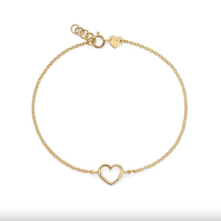 MARCO GERBELLA - BRACCIALE CATENA CON CUORE PICCOLO A FILO