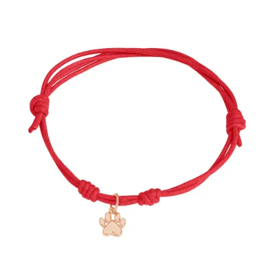 MARCO GERBELLA  BRACCIALE CORDINO CON CIONDOLO ZAMPA