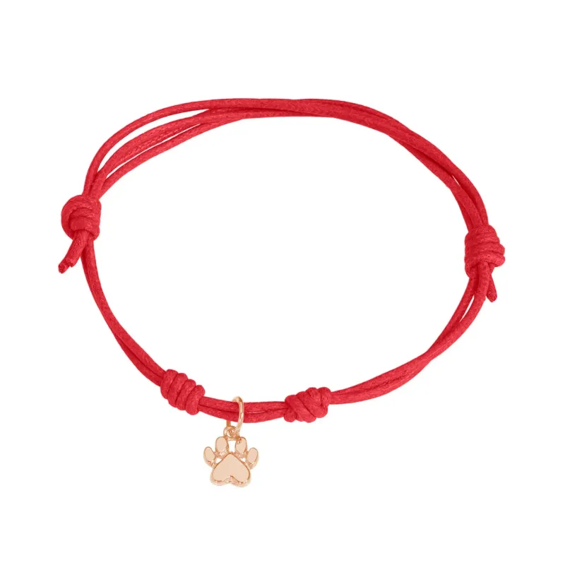 MARCO GERBELLA  BRACCIALE CORDINO CON CIONDOLO ZAMPA