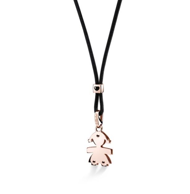 LE BEBE' - I CUCCIOLI ♡ CIONDOLO BIMBA ORO ROSA