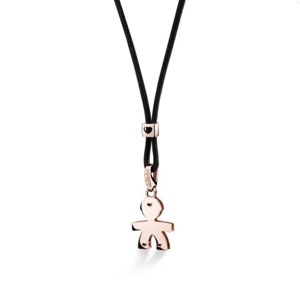 LE BEBE' - I CUCCIOLI ♡ CIONDOLO BIMBO ORO ROSA