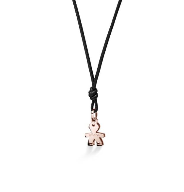 LE BEBE' - I MINI ♡ CIONDOLO BIMBO ORO ROSA