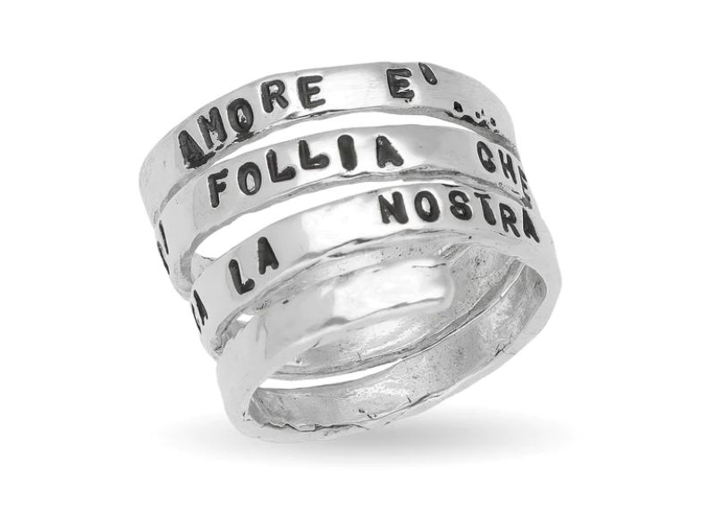 RUBINIA Anello spirale in Argento 925