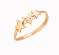 DODO ANELLO STELLINA ORO ROSA E UN DIAMANTE
