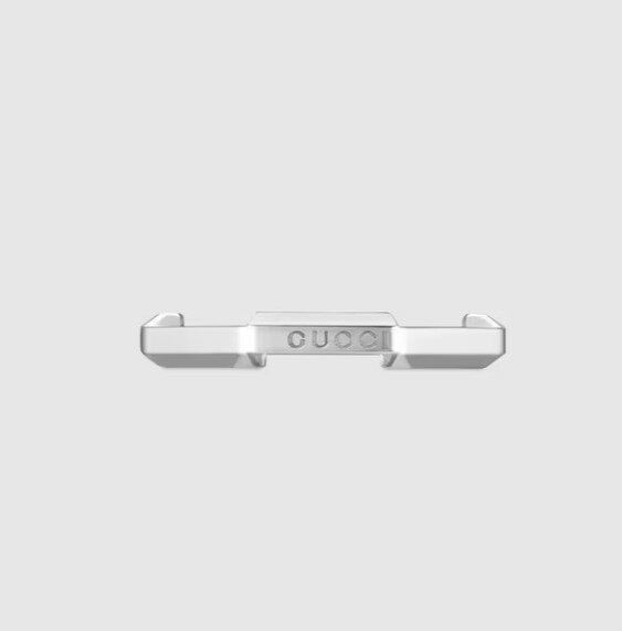 ANELLO GUCCI LINK TO LOVE A SPECCHIO ORO BIANCO ANELLO GUCCI LINK TO LOVE A SPECCHIO ORO BIANCO