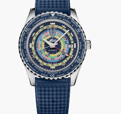 MIDO - OCEAN STAR DECOMPRESSION WORLDTIMER  (EDIZIONE SPECIALE - 1 CINT. EXTRA)  BLU
