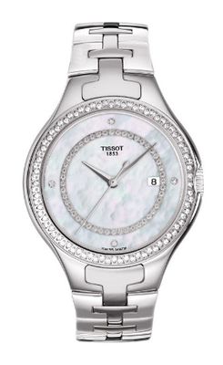 OROLOGIO TISSOT LADY T-TREND BIANCO CON DIAMANTI 34MM CINTURINO ACCIAIO OROLOGIO TISSOT LADY T-TREND BIANCO CON DIAMANTI 34MM CINTURINO ACCIAIO